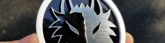 Two-Tone Wolf Emblem