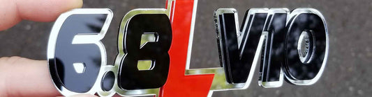 6.8L V10 Emblem