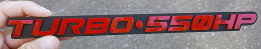 Turbo 550HP Emblem