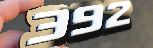 392 Engine Displacement Badge