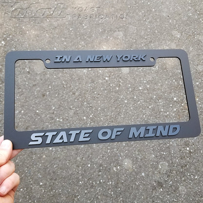 Custom License Plate Frame with 3D Letters