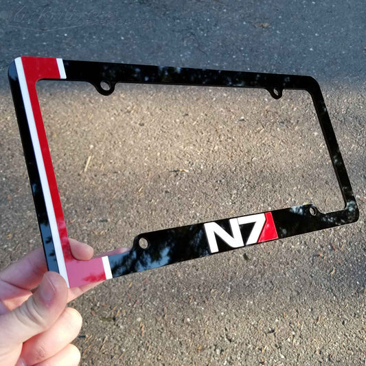 Custom License Plate Frame with 3D Letters