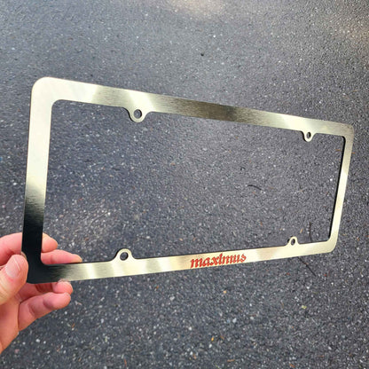 Custom License Plate Frame with 3D Letters