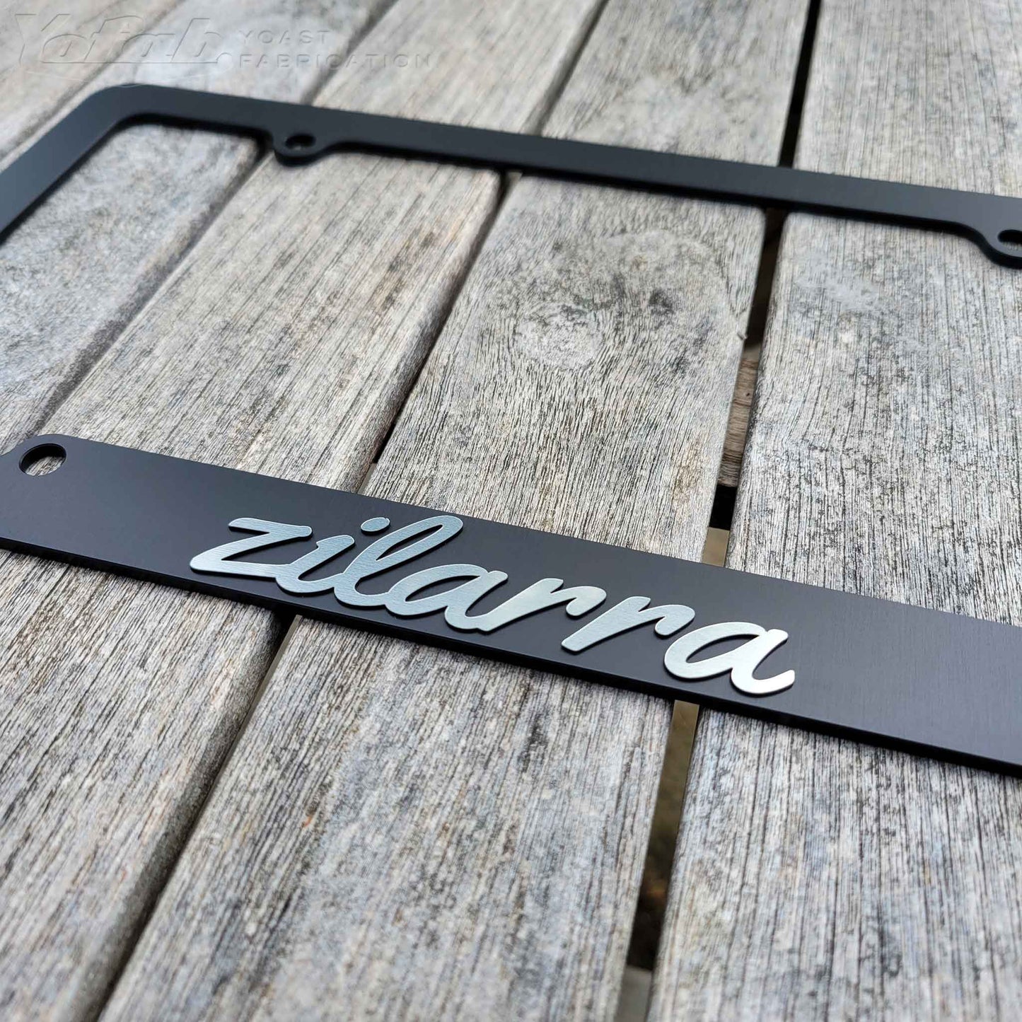 Custom License Plate Frame with 3D Letters