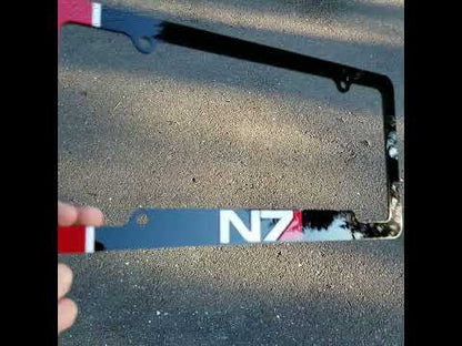 Custom License Plate Frame with 3D Letters