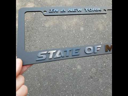 Custom License Plate Frame with 3D Letters